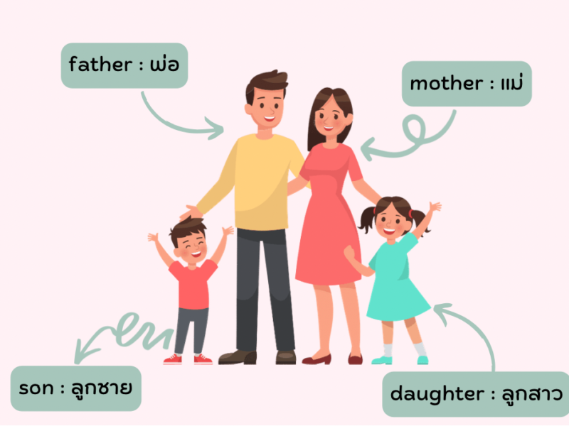 family ครอบครัว ภาษาอังกฤษ