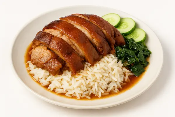 Stewed Pork Leg on Rice