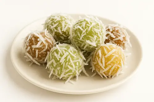 Stuffed Rice Balls with Coconut